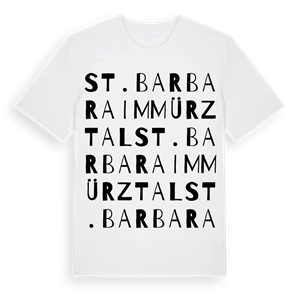 St. Barbara im Mürztal ordlek t-shirt – ekologisk bomull t-shirt från Pinshirt