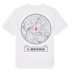 St. Jakob im Walde t-shirt – ekologisk bomull t-shirt från Pinshirt
