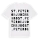 St. Peter ob Judenburg ordlek t-shirt