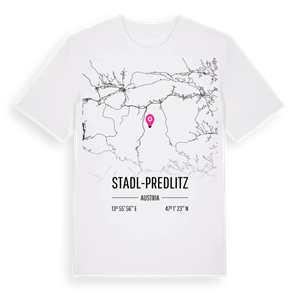 Stadl-Predlitz karta t-shirt – ekologisk bomull t-shirt från Pinshirt