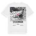 Steiermark karta t-shirt