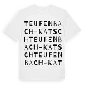 Teufenbach-Katsch ordlek t-shirt – ekologisk bomull t-shirt från Pinshirt