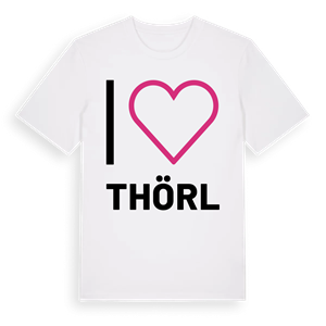 Jag älskar Thörl t-shirt stort tryck – ekologisk bomull t-shirt från Pinshirt