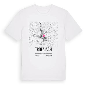 Trofaiach karta t-shirt – ekologisk bomull t-shirt från Pinshirt
