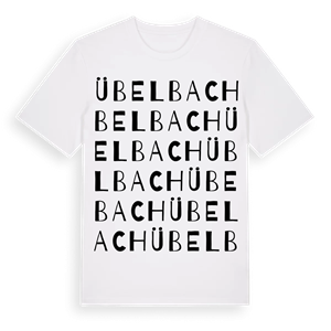 Übelbach ordlek t-shirt – ekologisk bomull t-shirt från Pinshirt