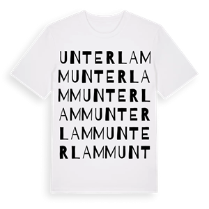 Unterlamm ordlek t-shirt – ekologisk bomull t-shirt från Pinshirt