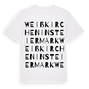 Weißkirchen in Steiermark ordlek t-shirt – ekologisk bomull t-shirt från Pinshirt