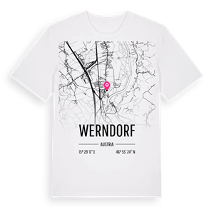 Werndorf karta t-shirt – ekologisk bomull t-shirt från Pinshirt