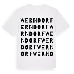 Werndorf ordlek t-shirt – ekologisk bomull t-shirt från Pinshirt