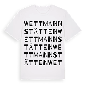 Wettmannstätten ordlek t-shirt – ekologisk bomull t-shirt från Pinshirt