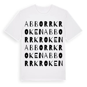 Abborrkroken ordlek t-shirt – ekologisk bomull t-shirt från Pinshirt