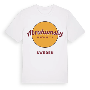 Abrahamsby cirkel t-shirt – ekologisk bomull t-shirt från Pinshirt