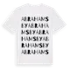 White t-shirt med Abrahamsby ordlek t-shirt