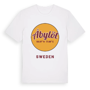 Åbylöt cirkel t-shirt – ekologisk bomull t-shirt från Pinshirt