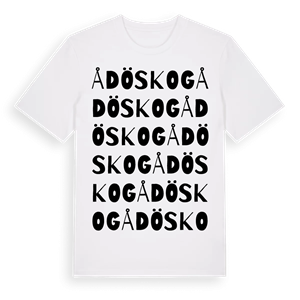Ådö skog ordlek t-shirt – ekologisk bomull t-shirt från Pinshirt