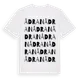 White t-shirt med Ådran ordlek t-shirt
