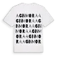 Agnmora ordlek t-shirt