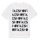 White t-shirt med Åkeshov ordlek t-shirt