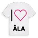 Jag älskar Åla t-shirt stort tryck