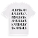 Alby skans ordlek t-shirt