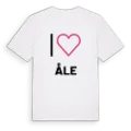 Jag älskar Åle t-shirt stort tryck