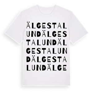 Älgestalund ordlek t-shirt – ekologisk bomull t-shirt från Pinshirt