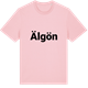 Pink Cotton t-shirt med Älgön fetstil t-shirt