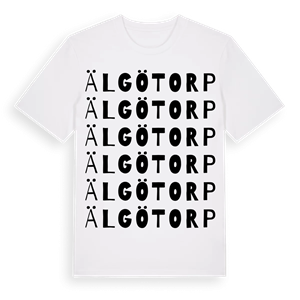 Älgötorp ordlek t-shirt – ekologisk bomull t-shirt från Pinshirt