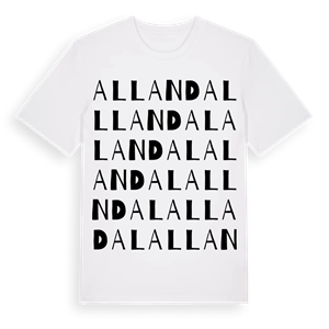 Allandal ordlek t-shirt – ekologisk bomull t-shirt från Pinshirt