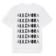 White t-shirt med Allemora ordlek t-shirt