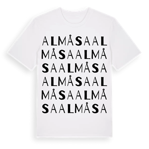 Almåsa ordlek t-shirt – ekologisk bomull t-shirt från Pinshirt