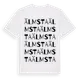 White t-shirt med Älmsta ordlek t-shirt