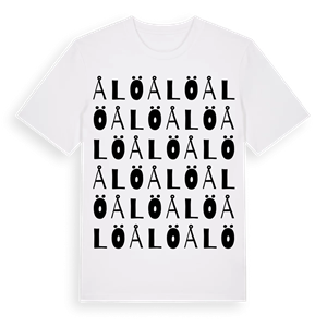 Ålö ordlek t-shirt – ekologisk bomull t-shirt från Pinshirt