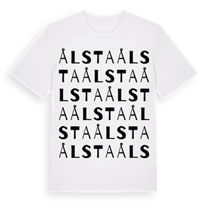 Ålsta ordlek t-shirt – ekologisk bomull t-shirt från Pinshirt