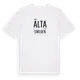 White t-shirt med Älta i Sverige t-shirt