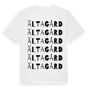 Älta gård ordlek t-shirt – ekologisk bomull t-shirt från Pinshirt
