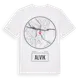 White t-shirt med Alvik t-shirt