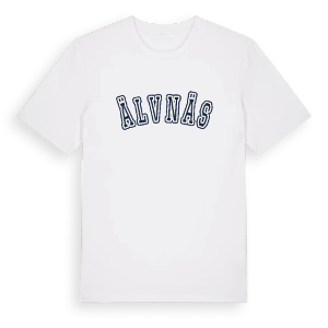 Älvnäs college t-shirt – ekologisk bomull t-shirt från Pinshirt