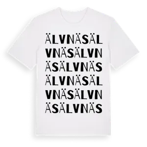 Älvnäs ordlek t-shirt – ekologisk bomull t-shirt från Pinshirt