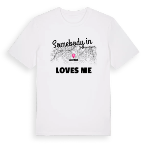 Någon i Älvsjö älskar mig t-shirt – ekologisk bomull t-shirt från Pinshirt