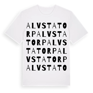 Alvstatorp ordlek t-shirt – ekologisk bomull t-shirt från Pinshirt