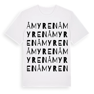 Åmyren ordlek t-shirt – ekologisk bomull t-shirt från Pinshirt
