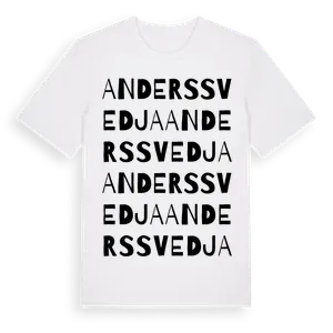Anderssvedja ordlek t-shirt – ekologisk bomull t-shirt från Pinshirt