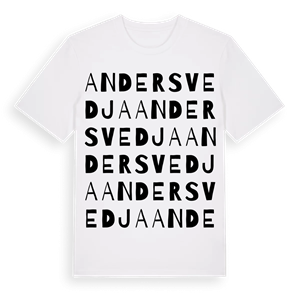 Andersvedja ordlek t-shirt – ekologisk bomull t-shirt från Pinshirt
