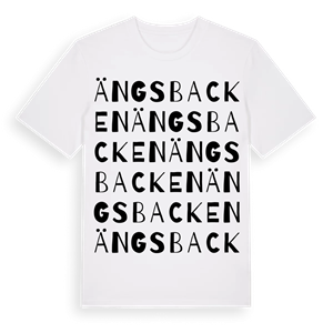 Ängsbacken ordlek t-shirt – ekologisk bomull t-shirt från Pinshirt