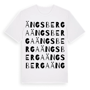 Ängsberga ordlek t-shirt – ekologisk bomull t-shirt från Pinshirt