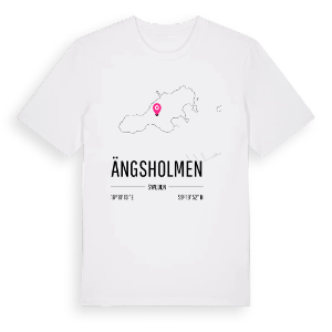 Ängsholmen karta t-shirt – ekologisk bomull t-shirt från Pinshirt