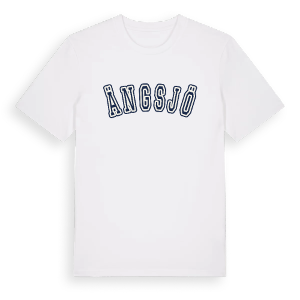 Ängsjö college t-shirt – ekologisk bomull t-shirt från Pinshirt