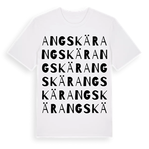 Angskär ordlek t-shirt – ekologisk bomull t-shirt från Pinshirt