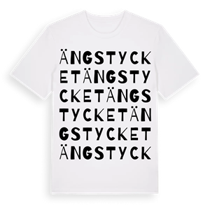 Ängstycket ordlek t-shirt – ekologisk bomull t-shirt från Pinshirt